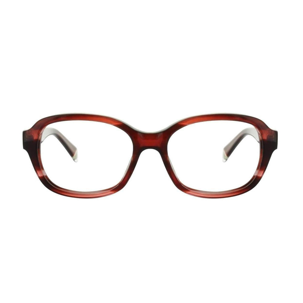 Lunettes Eleven Paris 014 Rouge et Ecaille avec verres de proximité Varionet - vue de face
