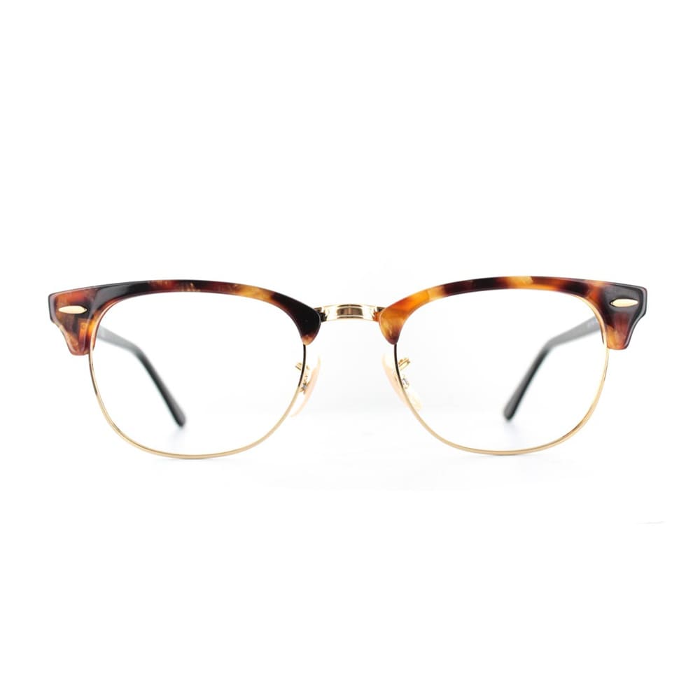 Lunettes Ray-Ban RB5154 Clubmaster Ecaille et Or avec verres de proximité Varionet - vue de face