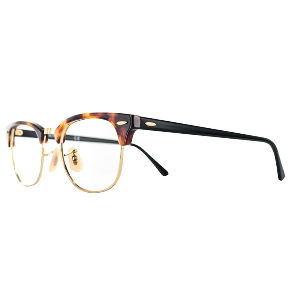 Lunettes Ray-Ban RB5154 Clubmaster Ecaille et Or avec verres de proximité Varionet - vue de profil